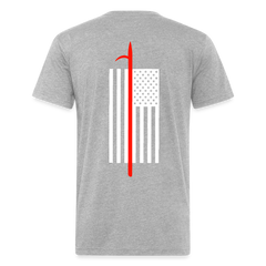 Thin Red Pike Pole Tee - heather gray