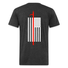 Thin Red Pike Pole Tee - heather black