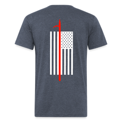 Thin Red Pike Pole Tee - heather navy