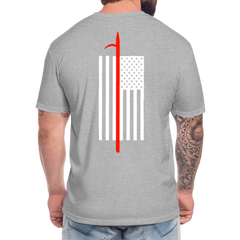 Thin Red Pike Pole Tee - heather gray