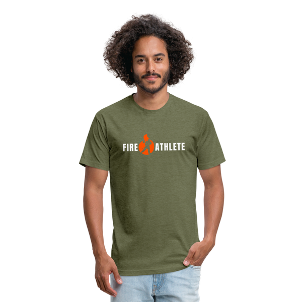 Fire Athlete Simple Tee - heather military green