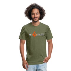 Fire Athlete Simple Tee - heather military green