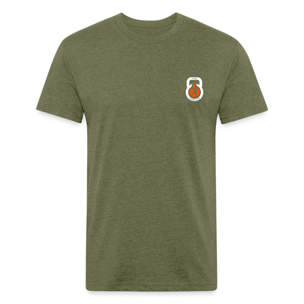 Thin Red Pike Pole Tee - heather military green