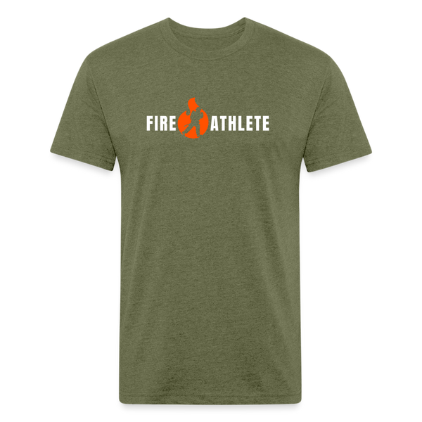 Fire Athlete Simple Tee - heather military green