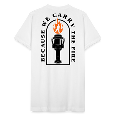 Because We Carry The Fire Tee - white