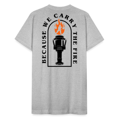 Because We Carry The Fire Tee - heather gray